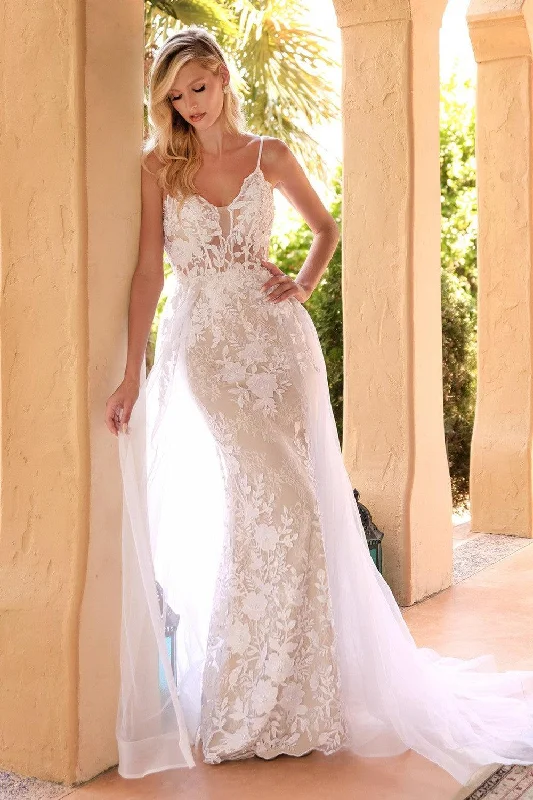 Cinderella Divine CD931W Long Formal Bridal Wedding DressTightmelody